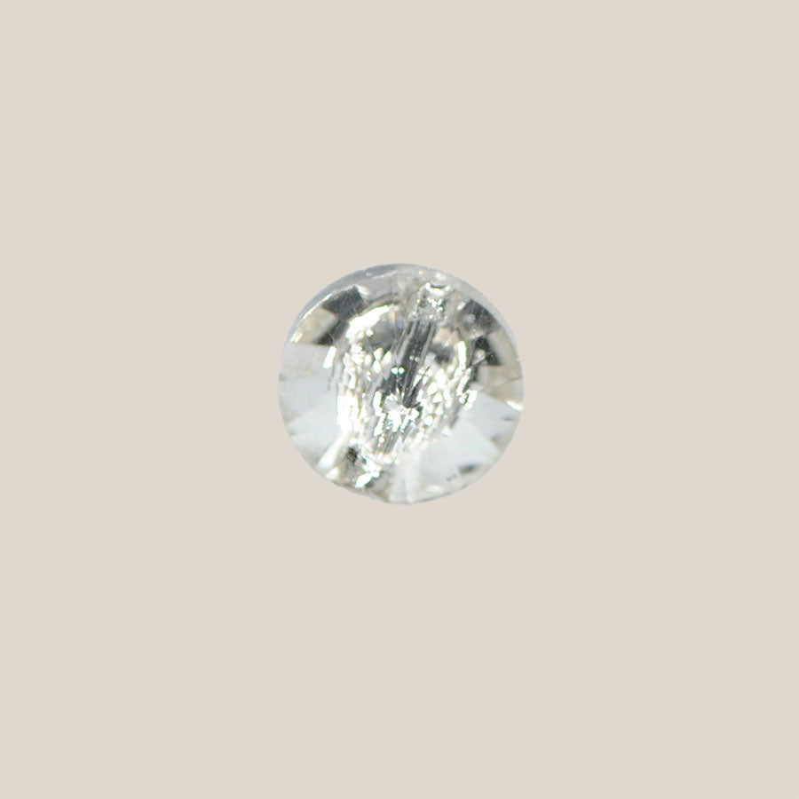 12 mm Crystal knap med kanal