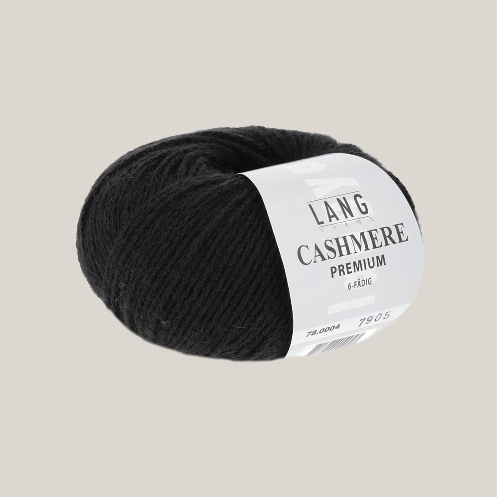 Lang Yarns Cashmere Premium – luksuriøst 100 % cashmeregarn, ekstra blødt og perfekt til eksklusive strikkeprojekter som huer, halstørklæder og babystrik. strikkepind millimeter til 3,5 millimeter. Farve 0004
