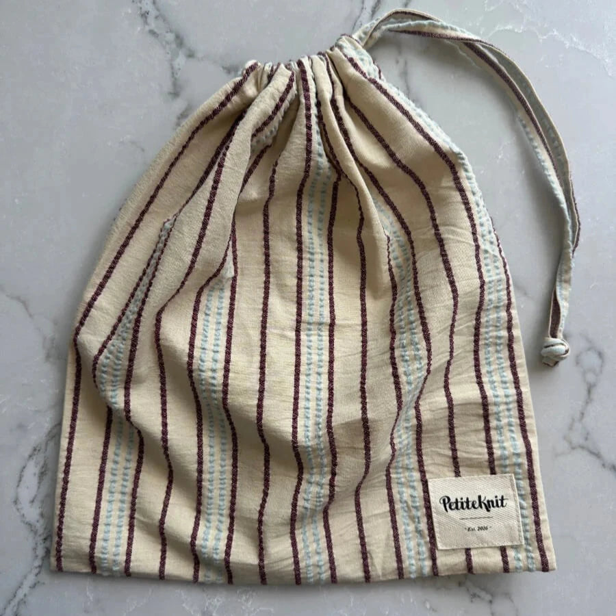 Knitters String Bag - Twin Stripe - Petiteknit Projekttaske