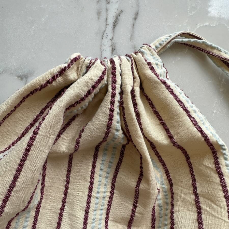Knitters String Bag - Twin Stripe - Petiteknit Projekttaske