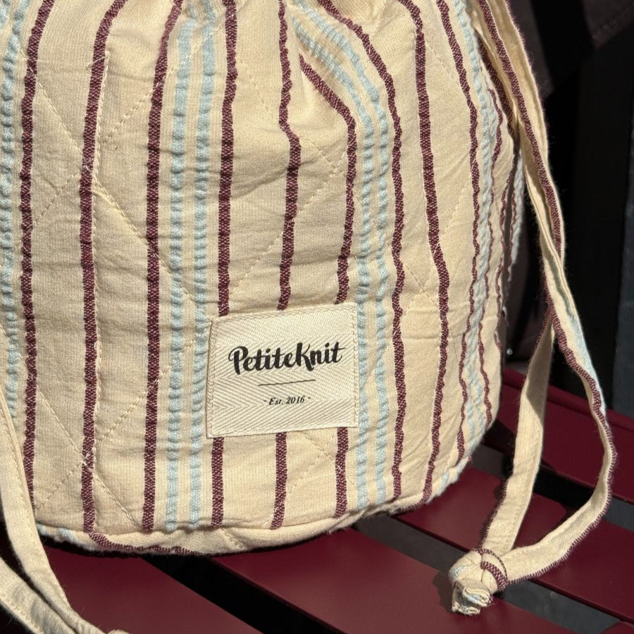 Get Your Knit Together Bag Grand - TWIN STRIPE - Petiteknit Projekttaske