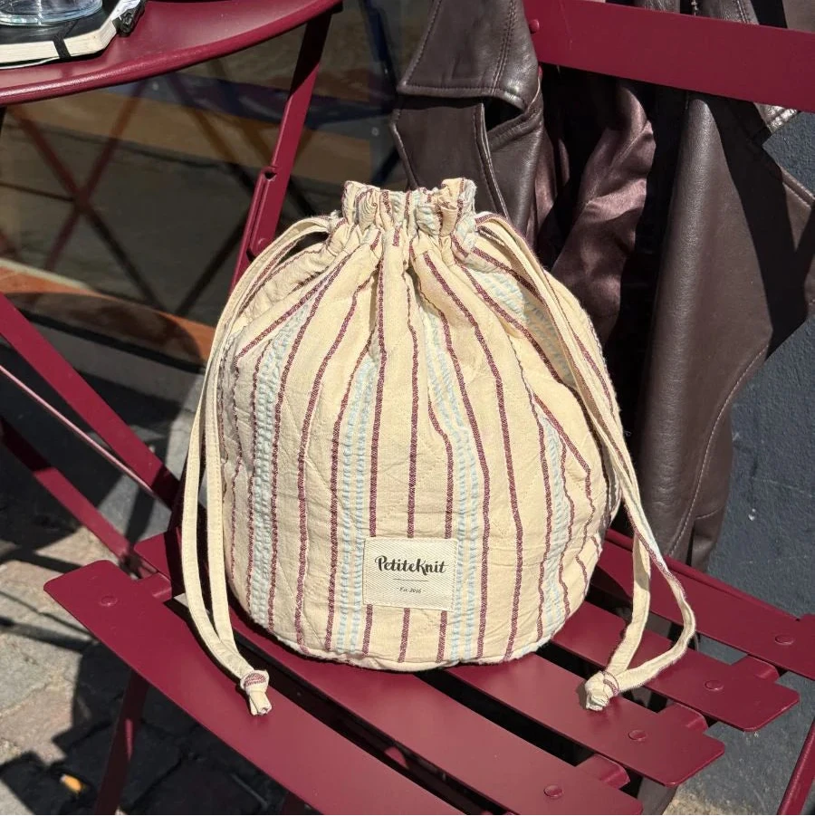 Get Your Knit Together Bag Grand - TWIN STRIPE - Petiteknit Projekttaske