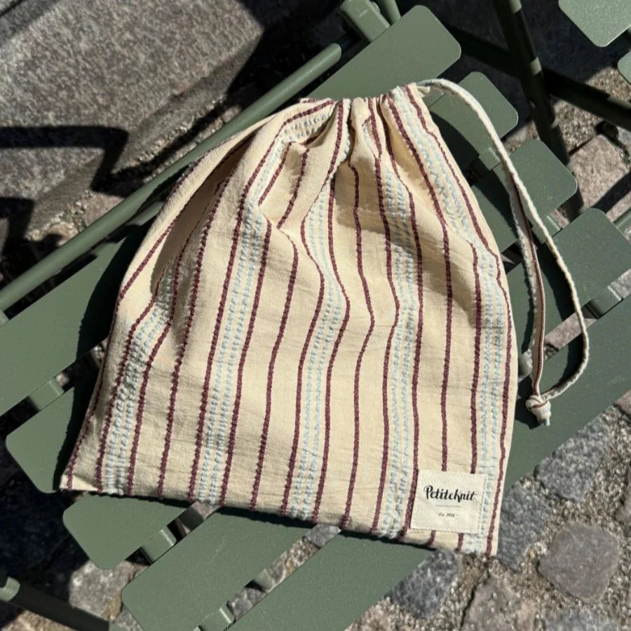 Knitters String Bag - Twin Stripe - Petiteknit Projekttaske
