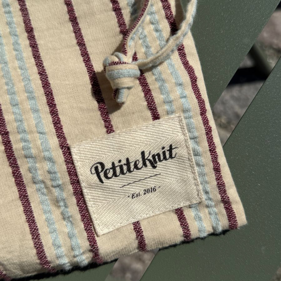 Knitters String Bag - Twin Stripe - Petiteknit Projekttaske