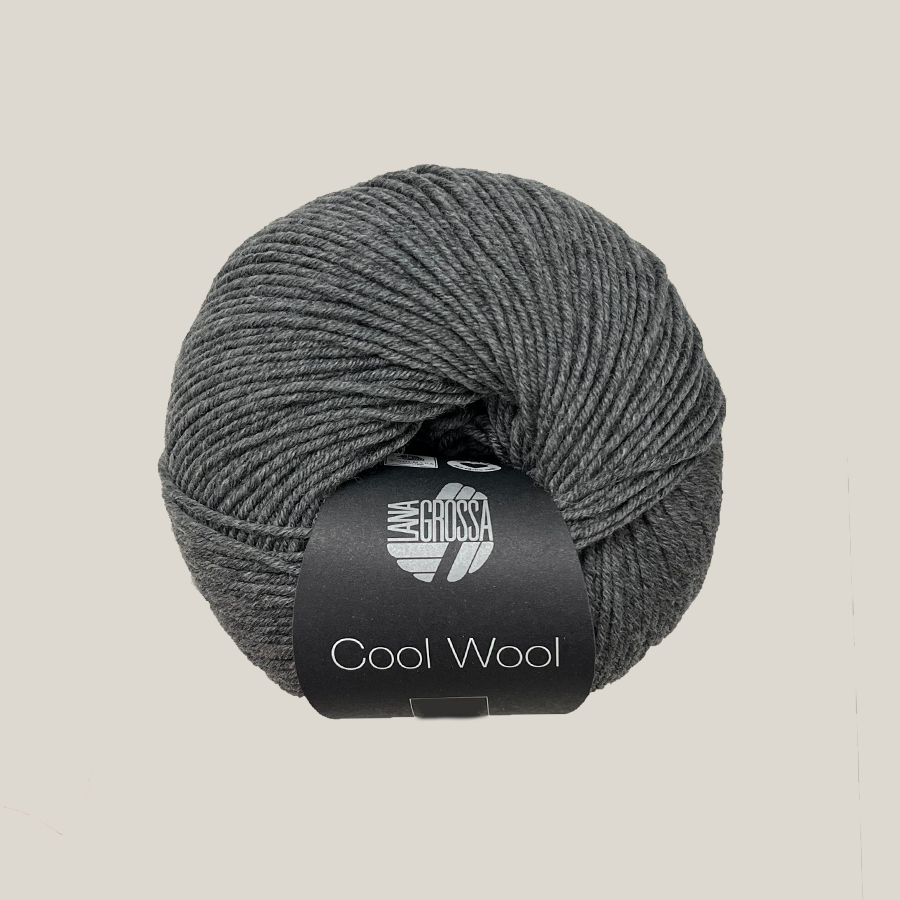 Lana Grossa Cool Wool 0412 Mørk Grå Meleret