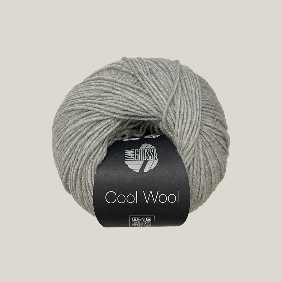 Lana Grossa Cool Wool 0443 Lys Grå Meleret