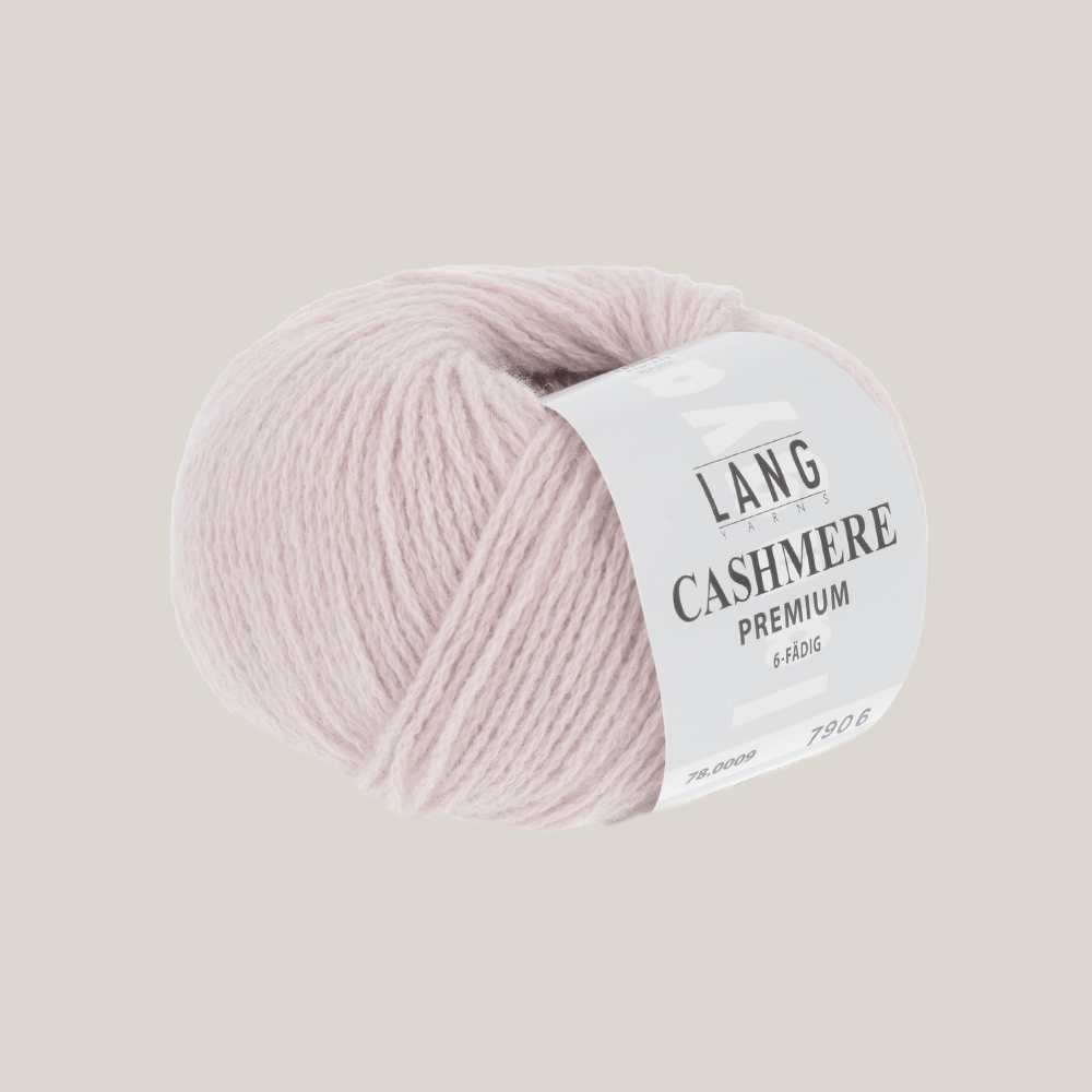 Lang Yarns Cashmere Premium – luksuriøst 100 % cashmeregarn, ekstra blødt og perfekt til eksklusive strikkeprojekter som huer, halstørklæder og babystrik. strikkepind  millimeter til 3,5 millimeter. Farve 0009