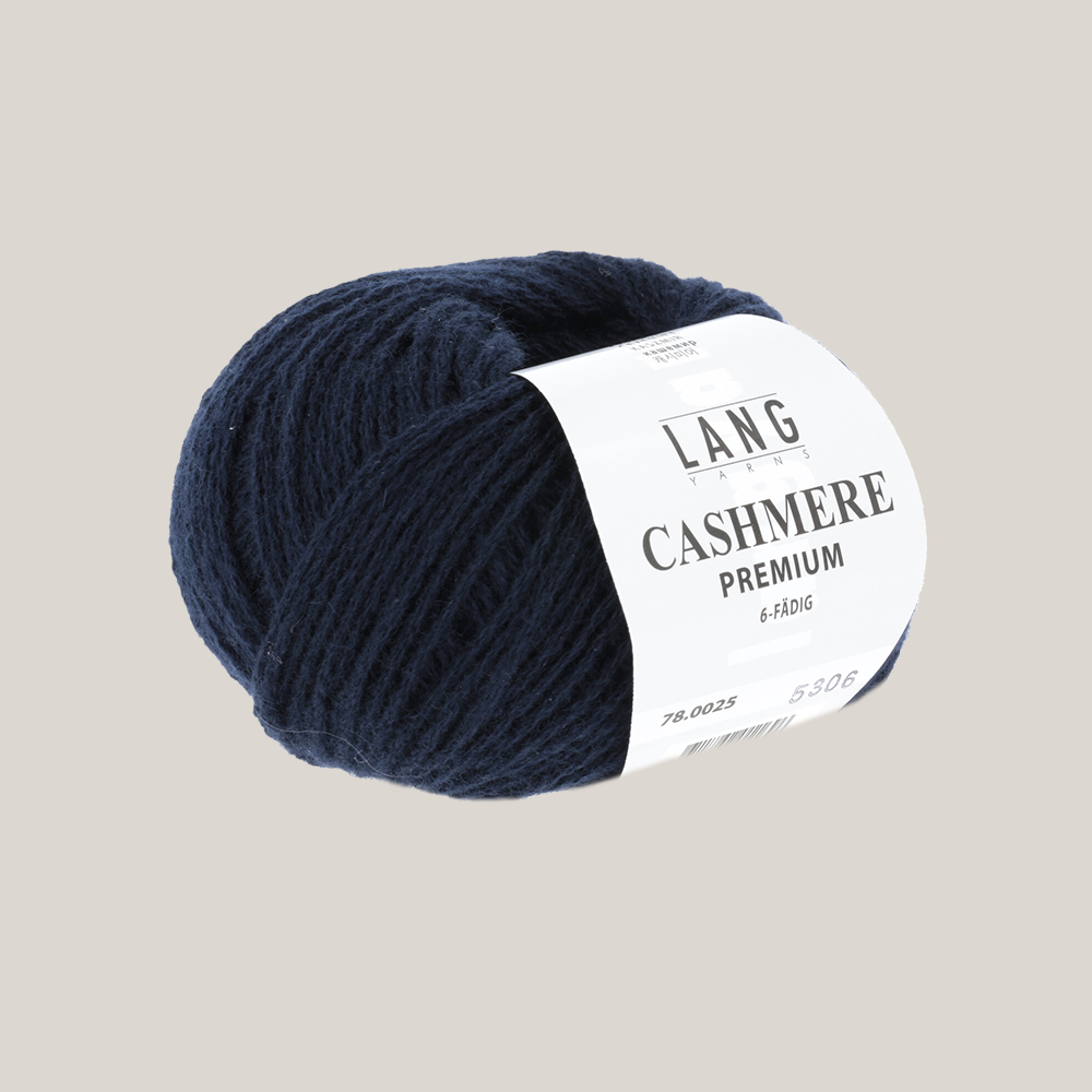 Lang Yarns Cashmere Premium – luksuriøst 100 % cashmeregarn, ekstra blødt og perfekt til eksklusive strikkeprojekter som huer, halstørklæder og babystrik. strikkepind  millimeter til 3,5 millimeter. Farve 0025