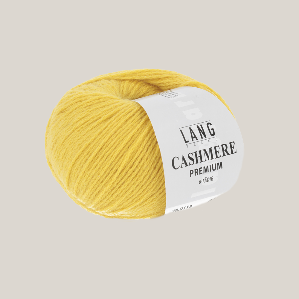 Lang Yarns Cashmere Premium – luksuriøst 100 % cashmeregarn, ekstra blødt og perfekt til eksklusive strikkeprojekter som huer, halstørklæder og babystrik. strikkepind  millimeter til 3,5 millimeter. Farve 0113