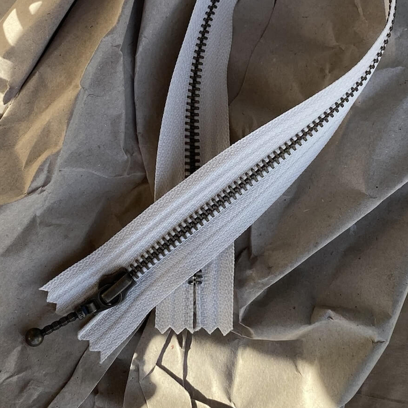 Petiteknit 35 cm Mandel - Zipper Sweater Lynlås