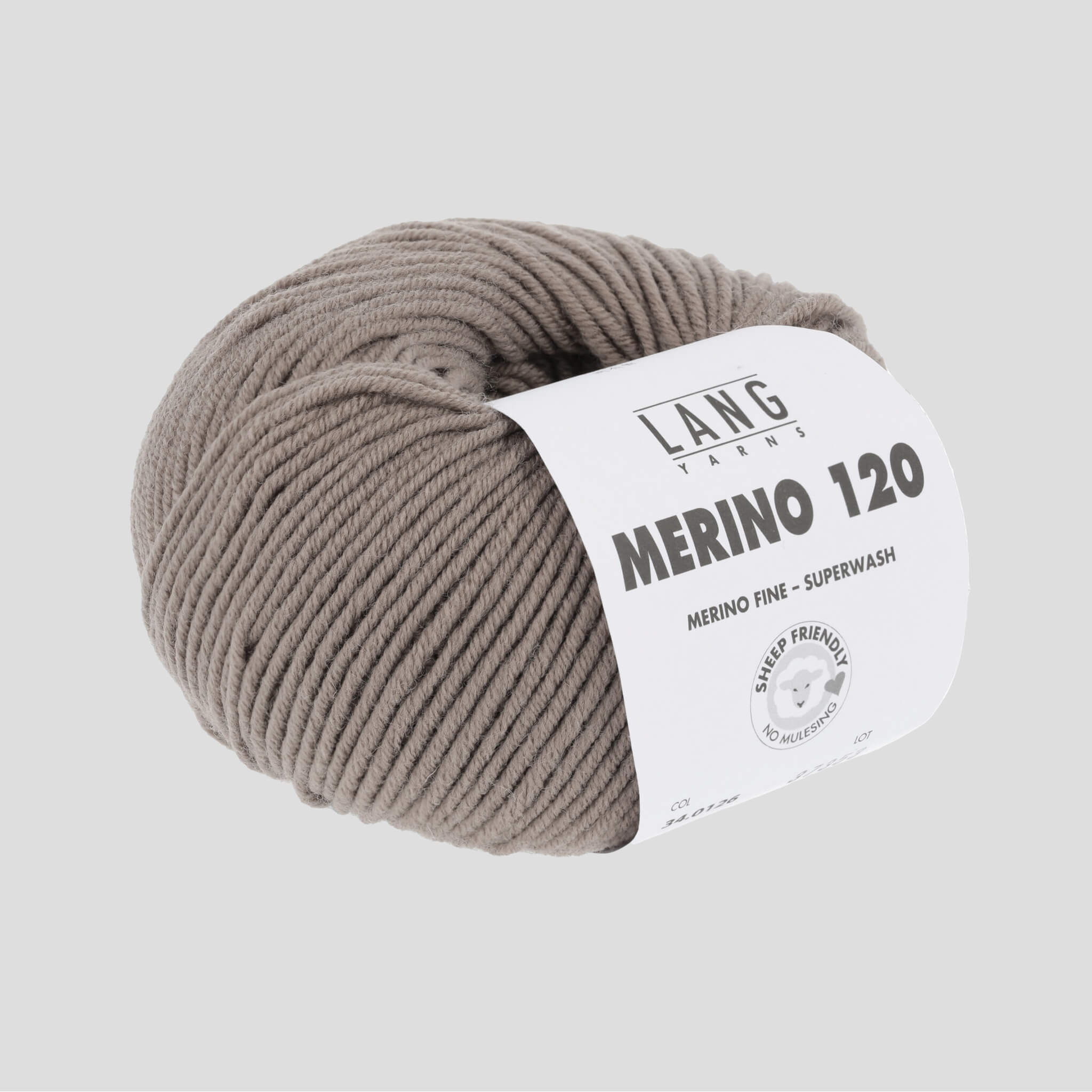 Lang Yarn I Merino 120 - Køb Merinould garn fra Lang Yarn 0126. Godt alternativ til Isager Jensen