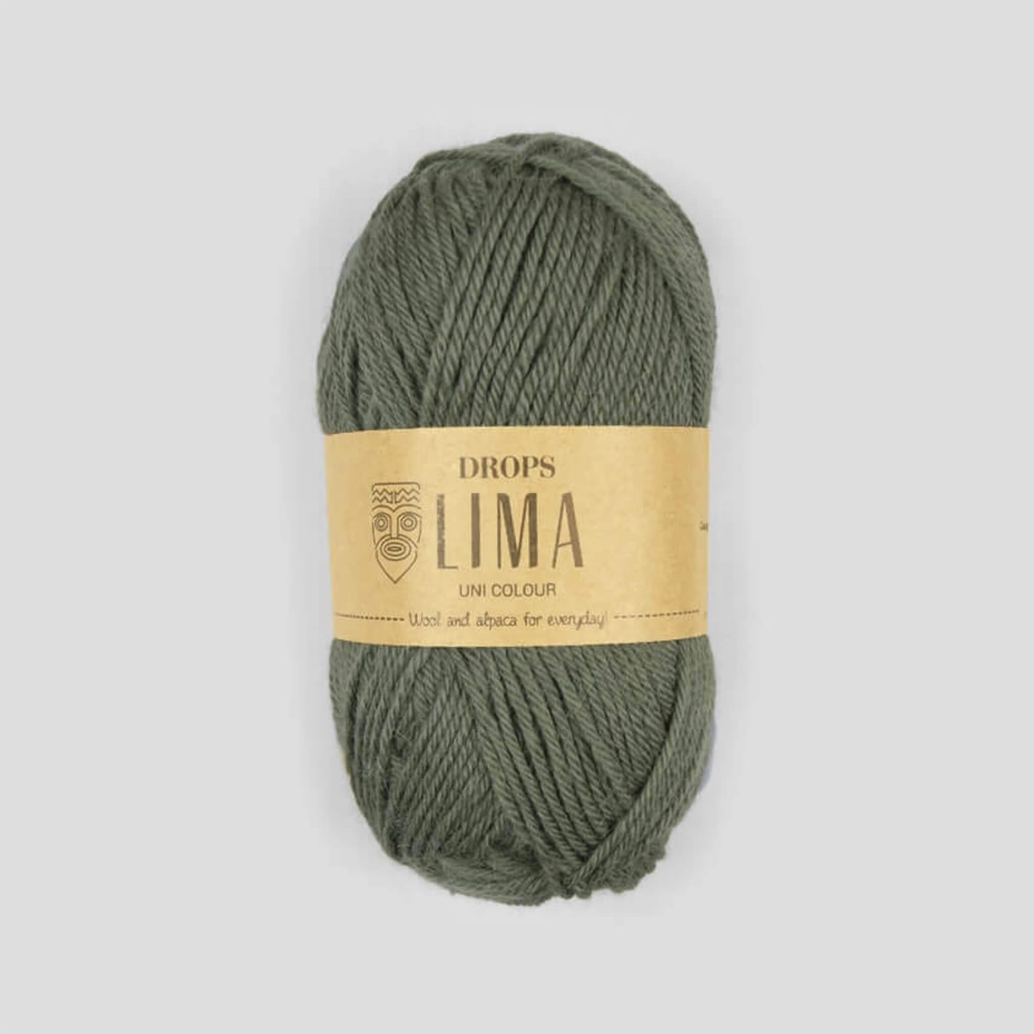 Drops Lima Garn 7810 Mossgrönt