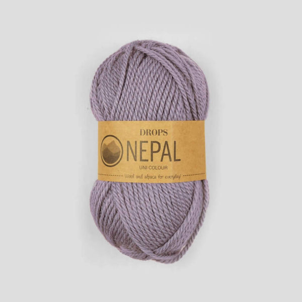Drops Nepal Garn 4311 Grålila