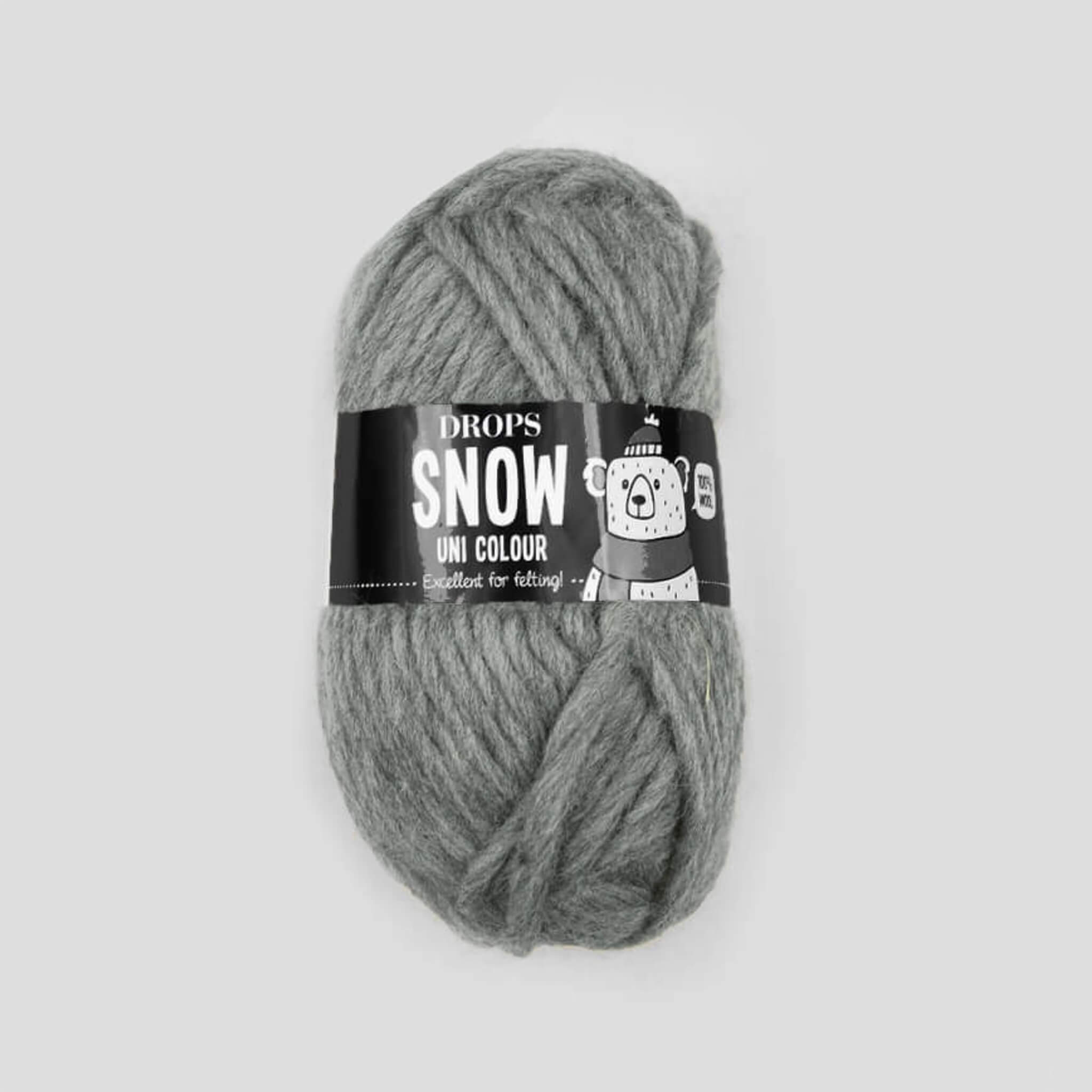 Drops Snow Yarn 46 Mediumgrå