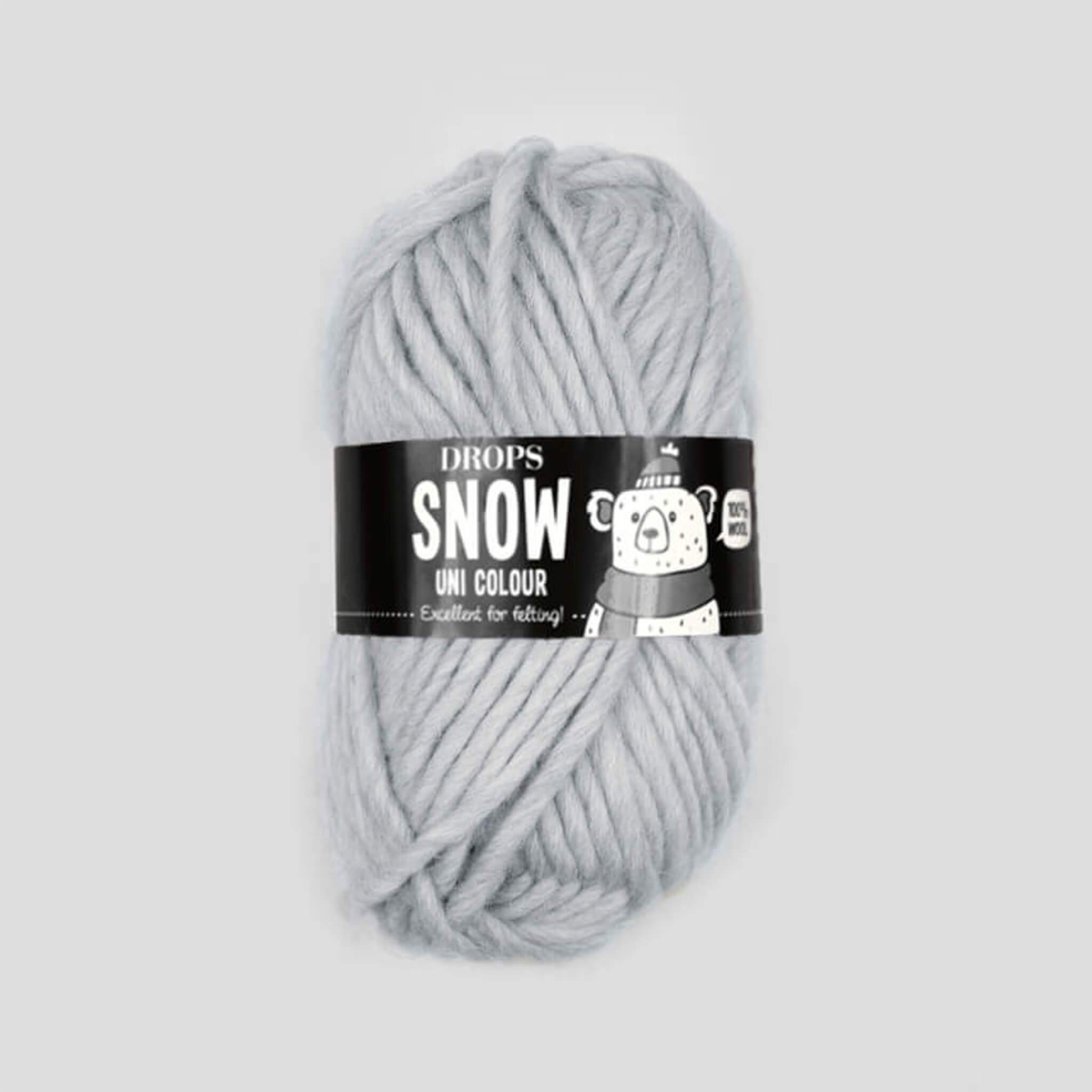 Drops Snow Yarn 52 Ljusgrå Blå