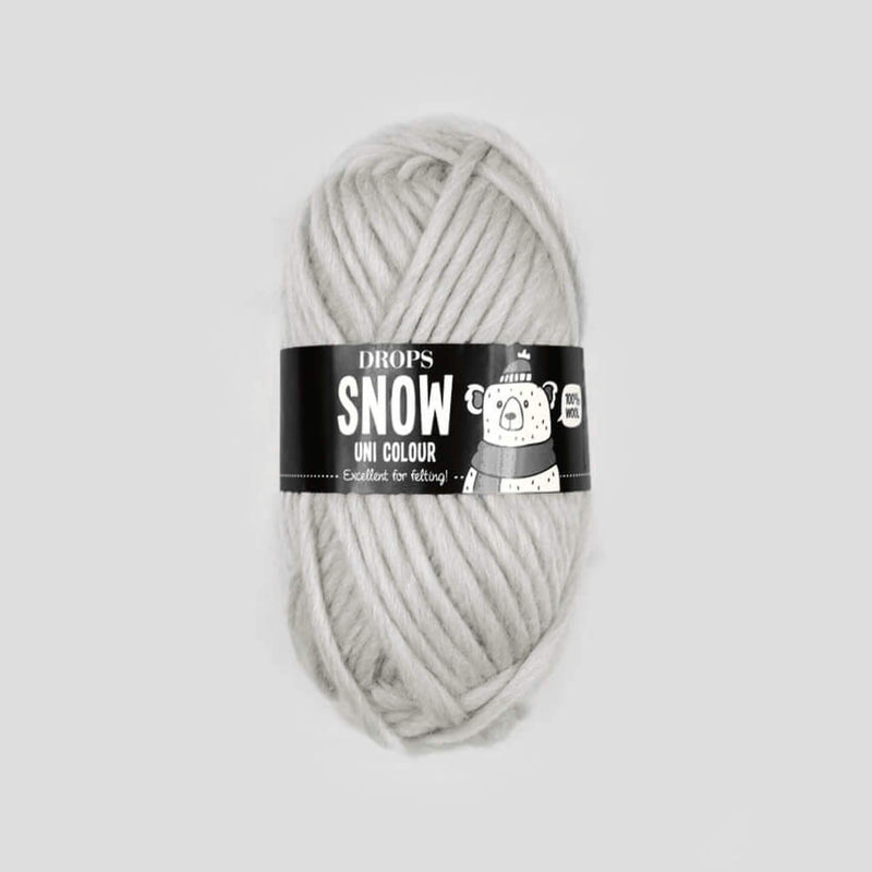 Drops Snow Yarn 53 Ljusgrå