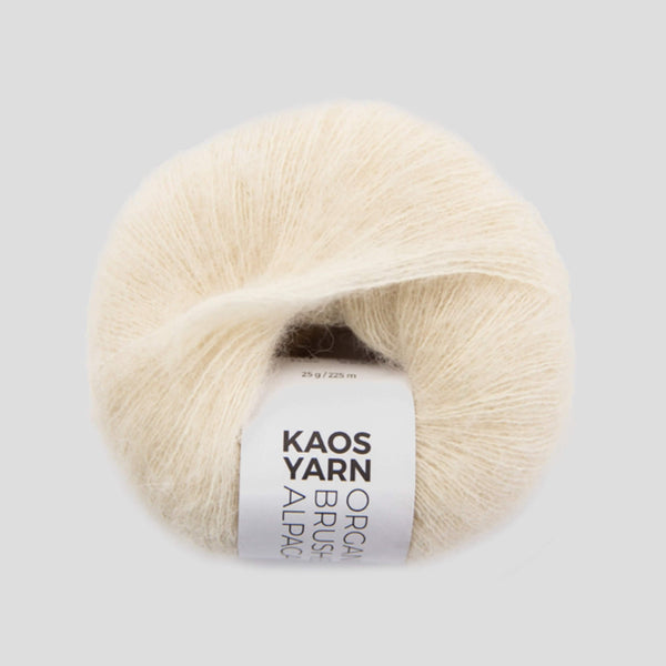 KAOS YARN I Brushed Alpaca, farve 2001 - Køb Brushed Alpaca garn fra Kaos Yarn